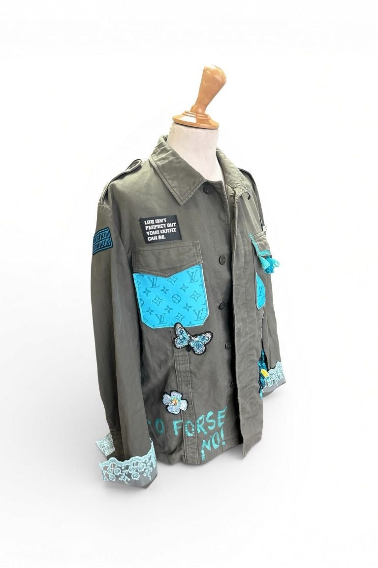 Giacca Upcycled -Light Blue Vibes