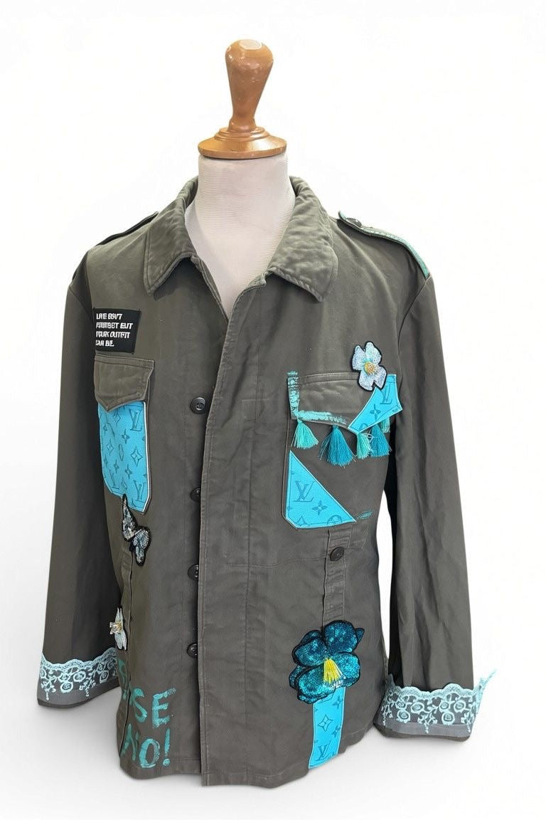Giacca Upcycled -Light Blue Vibes