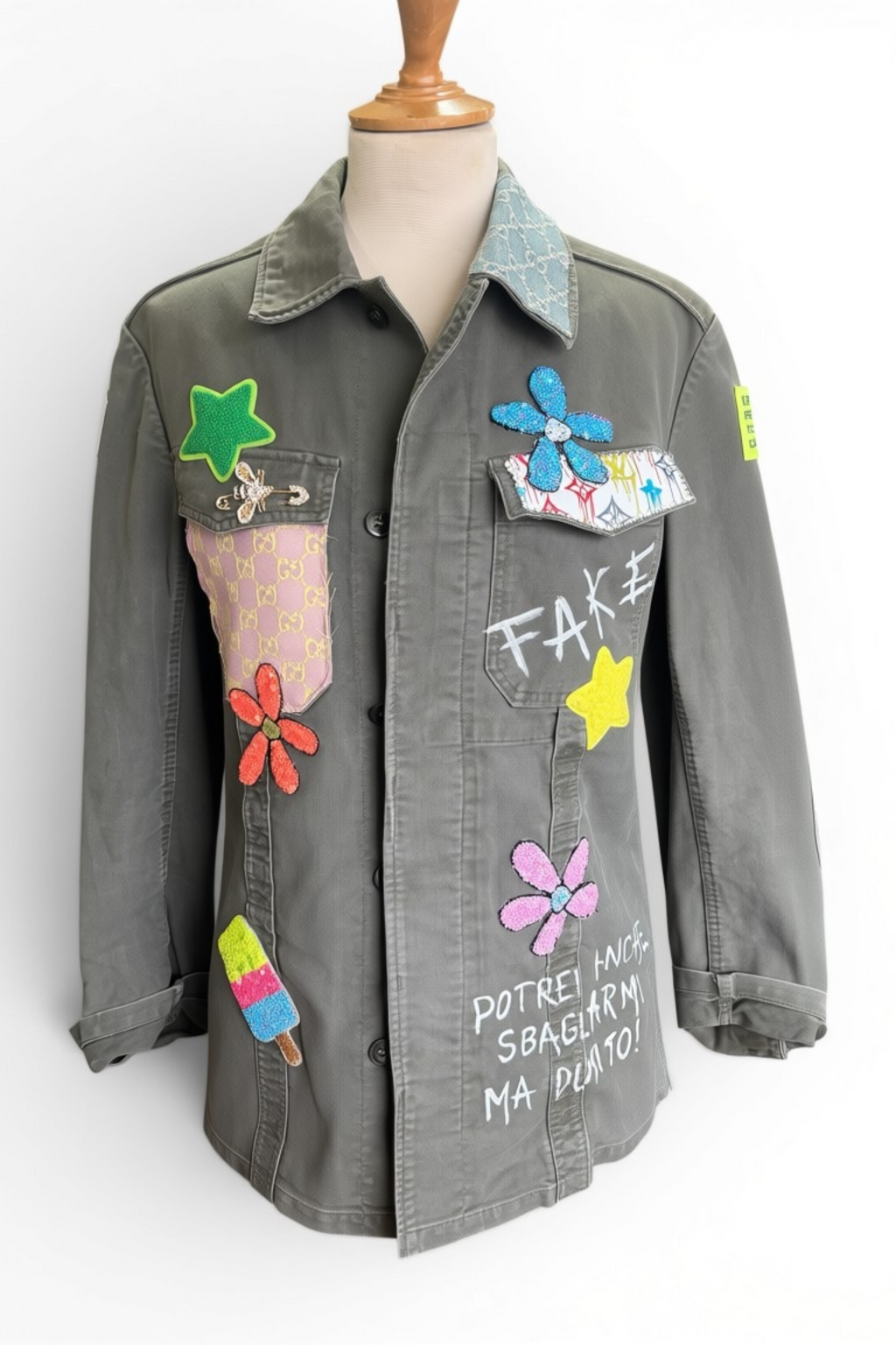 Giacca Upcycled - Street Bloom
