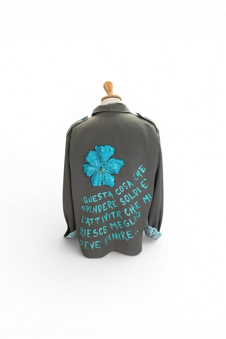 Giacca Upcycled -Light Blue Vibes